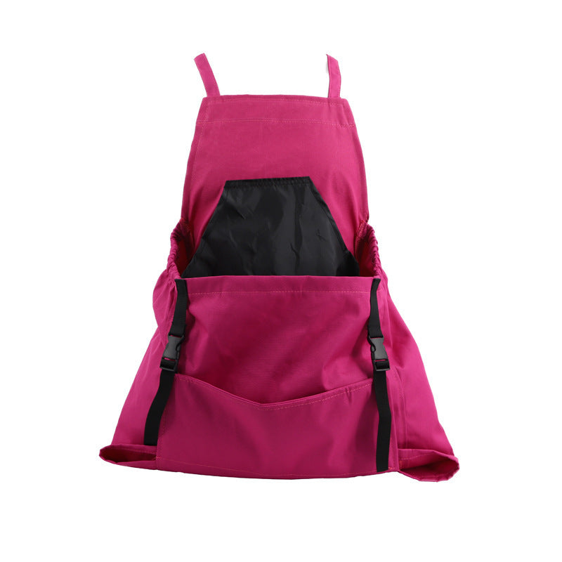 Garden Apron with Oxford Fabric and Cross Back Straps, Adjustable Fit