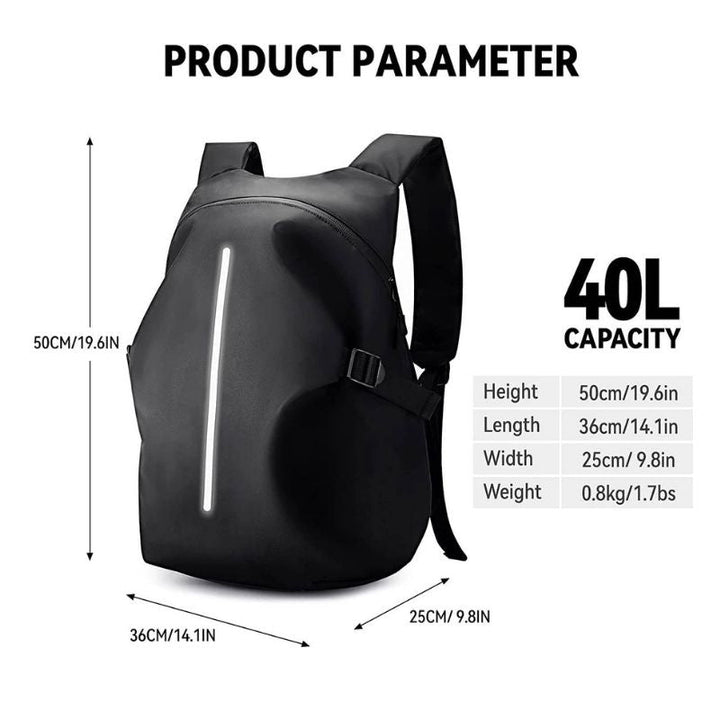 Motorcycle Travel Backpack 1352.56 oz with Helmet Compartment