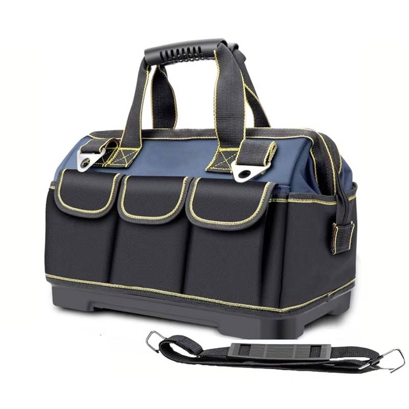 Heavy Duty Tool Bag with Wide Mouth and Waterproof Base