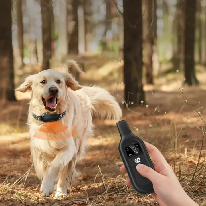 Dog Training Collar with 3300ft Remote and 16 Intensity Levels, IPX7 Waterproof