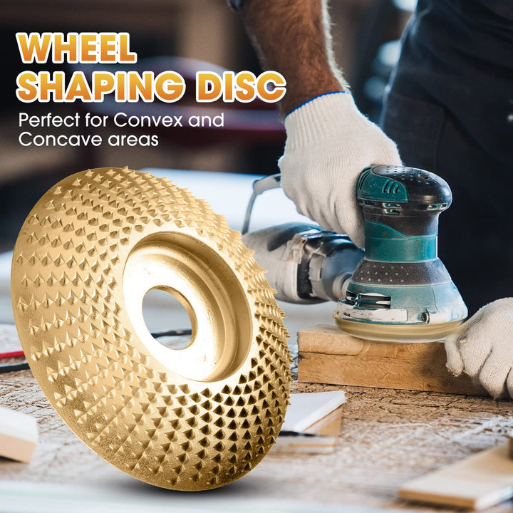 Tungsten Carbide Grinding Wheel Set with Flat, Beveled and Arc Discs for Angle Grinder