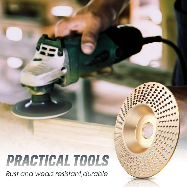 Tungsten Carbide Grinding Wheel Set with Flat, Beveled and Arc Discs for Angle Grinder