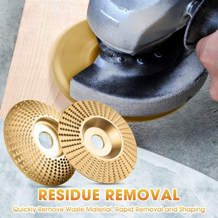 Tungsten Carbide Grinding Wheel Set with Flat, Beveled and Arc Discs for Angle Grinder