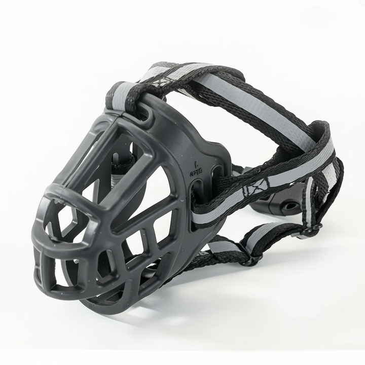 Breathable Mesh Dog Muzzle with Adjustable Straps, 6 Sizes for 10-130lb Dogs