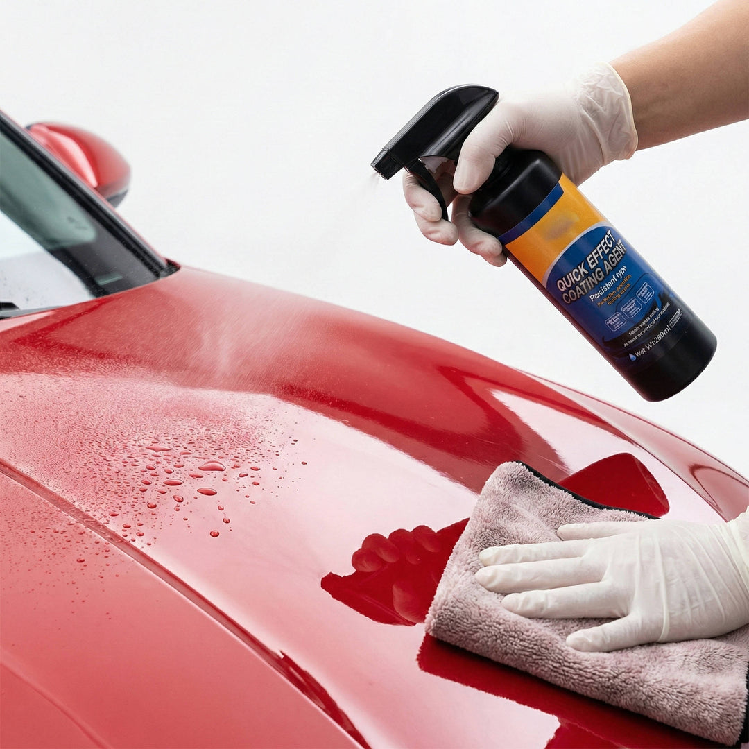 Quick Effect Ceramic Coating Agent, Advanced 3 in 1 Car Coating Spray with Hydrophobic Nano Protection and Mirror Shine, 16.9 oz