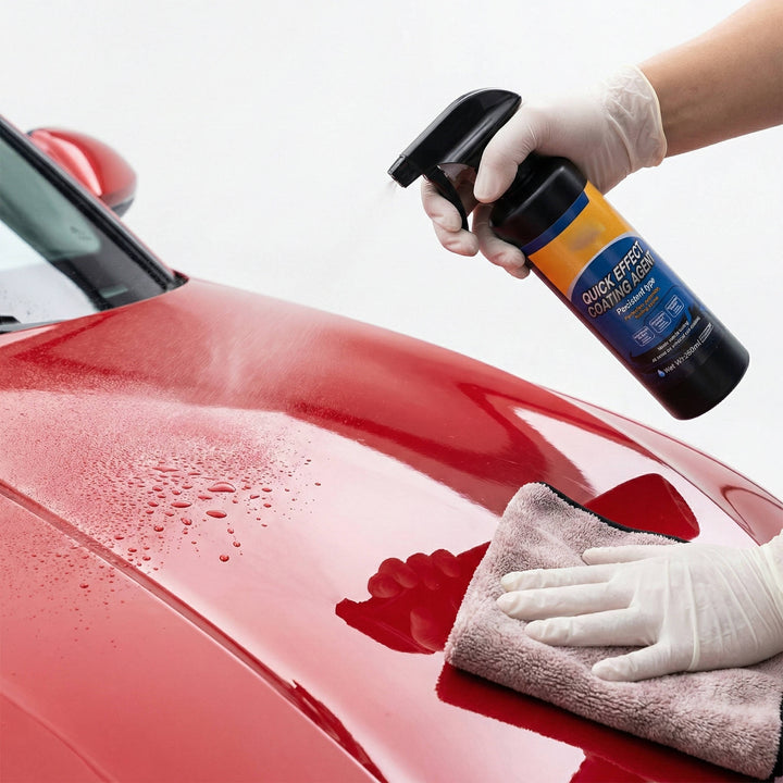 Quick Effect Ceramic Coating Agent, Advanced 3 in 1 Car Coating Spray with Hydrophobic Nano Protection and Mirror Shine, 16.9 oz