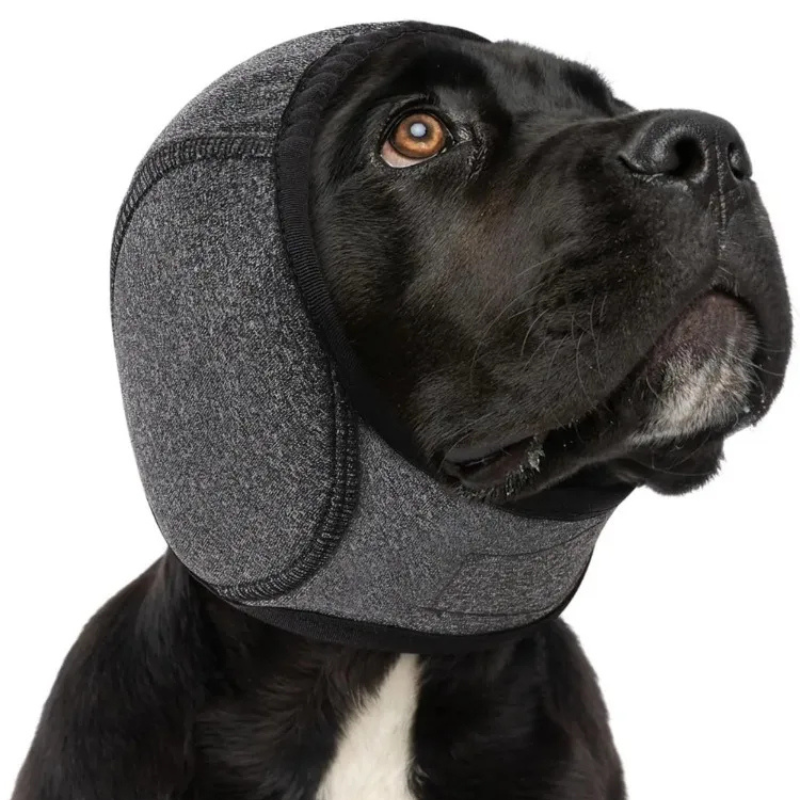 Dog Ear Hood with Waterproof Polyester and Noise Muffling, Four Sizes