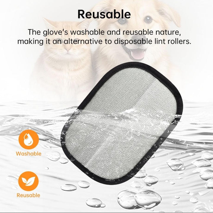 Pet Grooming Gloves with Double-Sided Design and Anti-Static Surface, Washable