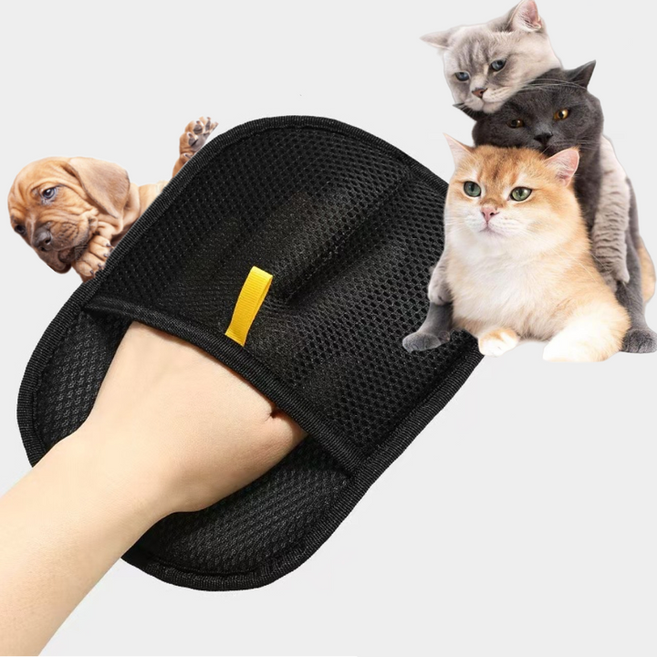 Pet Grooming Gloves with Double-Sided Design and Anti-Static Surface, Washable