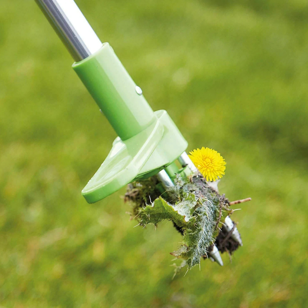 Standing Weed Root Puller with 36-Inch Handle and Foot Pedal