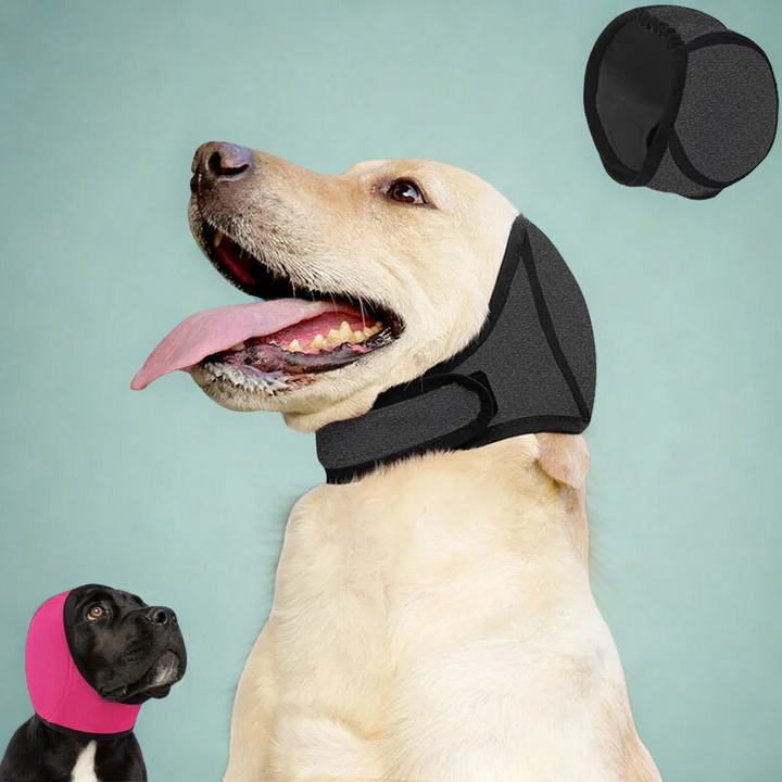 Dog Ear Hood with Waterproof Polyester and Noise Muffling, Four Sizes
