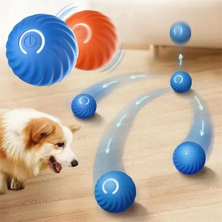 Automatic Moving Dog Ball with Rubber Exterior and 180-Minute Runtime