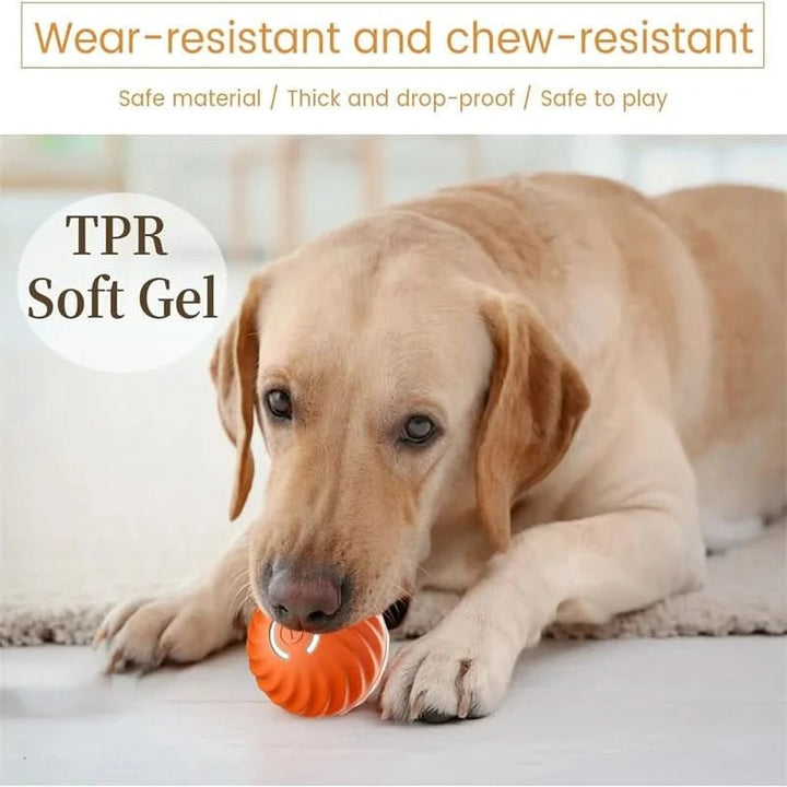 Automatic Moving Dog Ball with Rubber Exterior and 180-Minute Runtime
