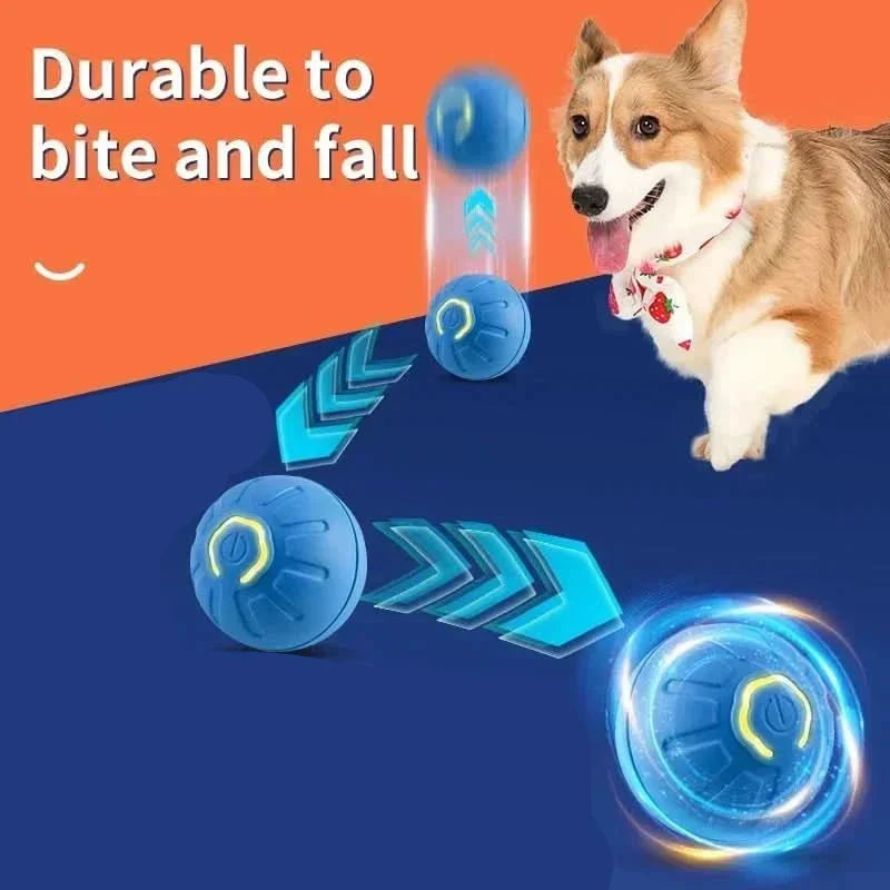 Automatic Moving Dog Ball with Rubber Exterior and 180-Minute Runtime