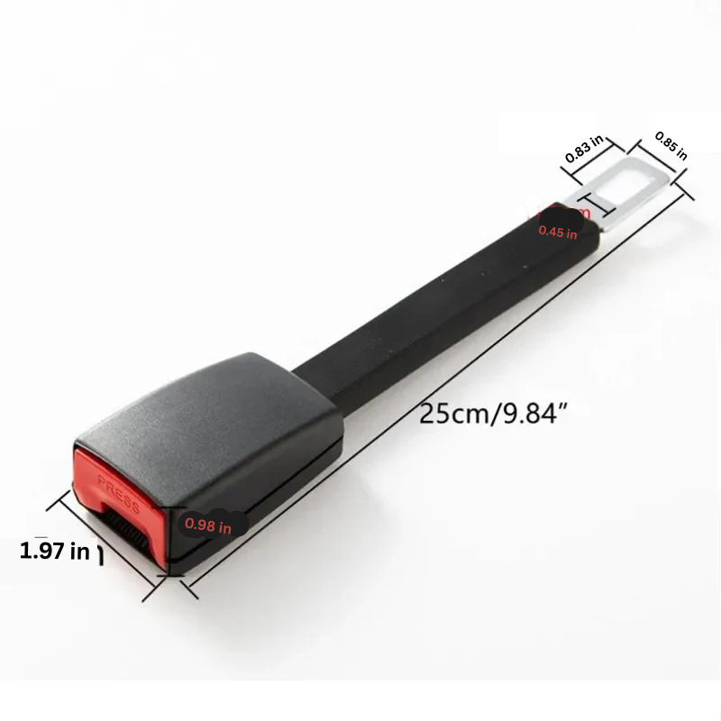 Rigid Stem Seat Belt Extender, 11 Inch Comfort Extension