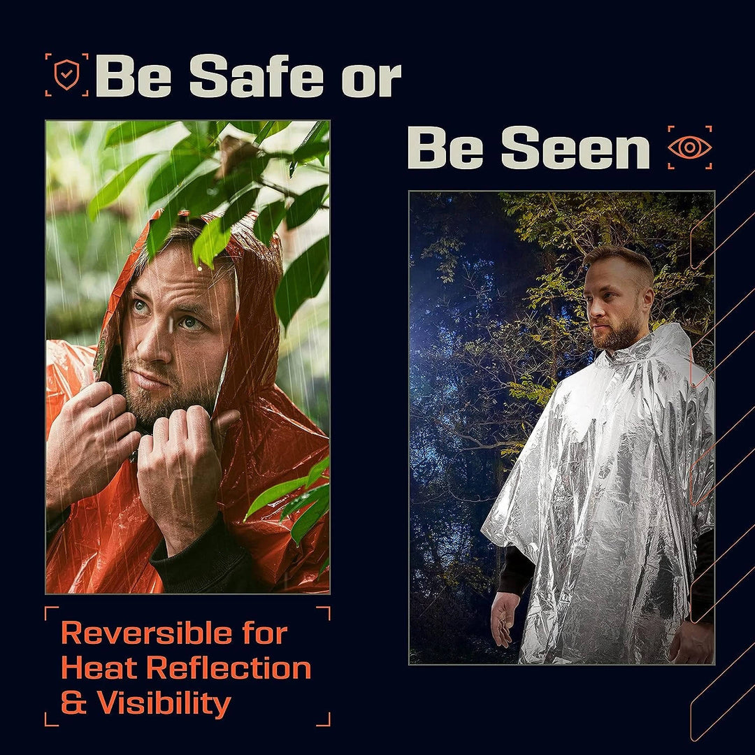 Unisex Raincoat Poncho for Adult, Set of 2