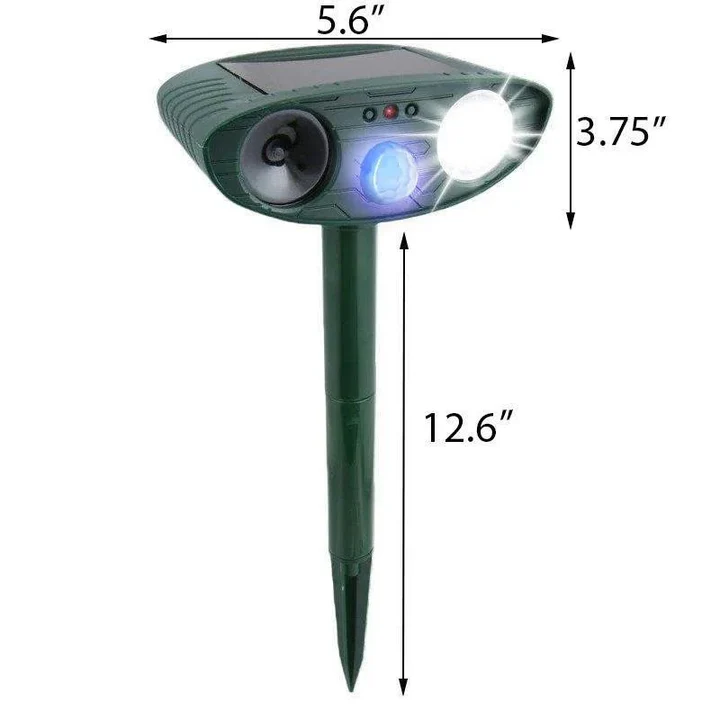 Solar Powered Ultrasonic Chipmunk Repeller