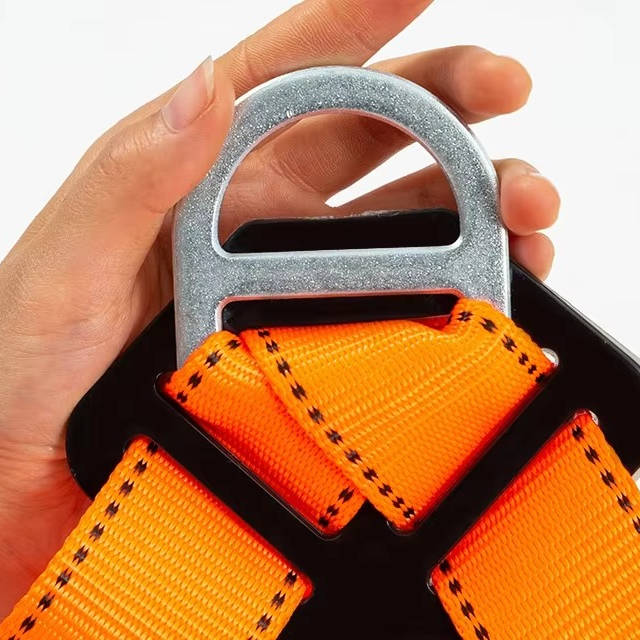 Safety Harness for Roofing with Shock Absorbing Lanyard, Updated Comfortable Waist Pad