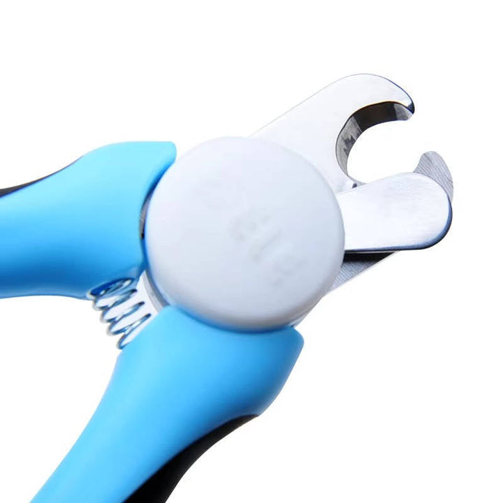 Pet Nail Clippers for Dogs and Cats – Stainless Steel Blades with Safety Guard, Non-Slip Handle and Built-In Nail File
