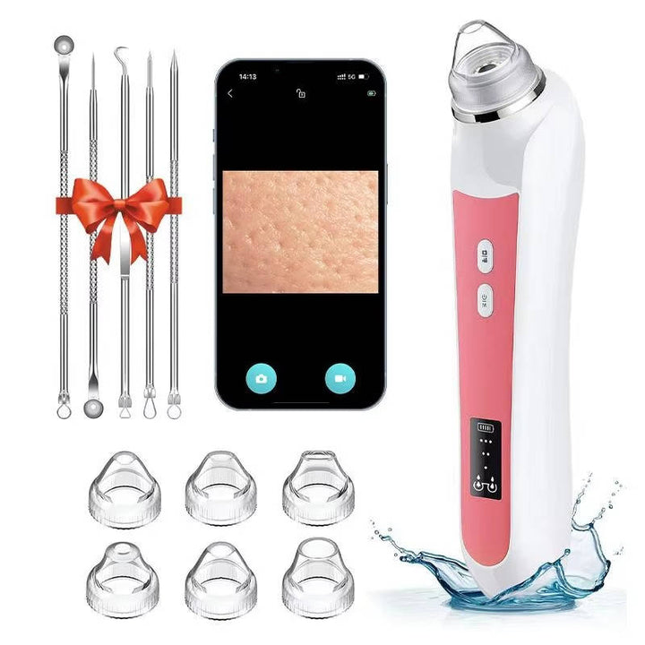 Blackhead Remover Vacuum with Camera, USB Interface Type Pore Vacuum, Black Head Extractions Tool