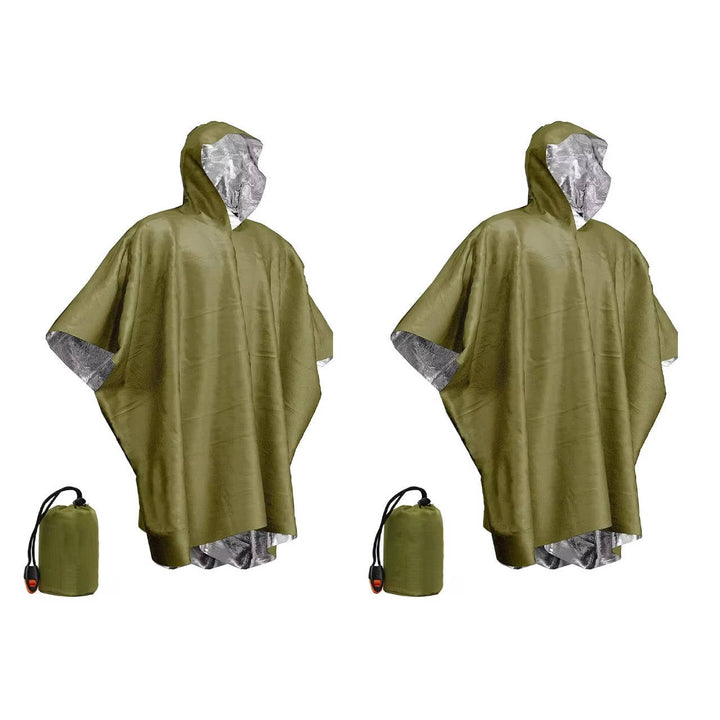 Unisex Raincoat Poncho for Adult, Set of 2