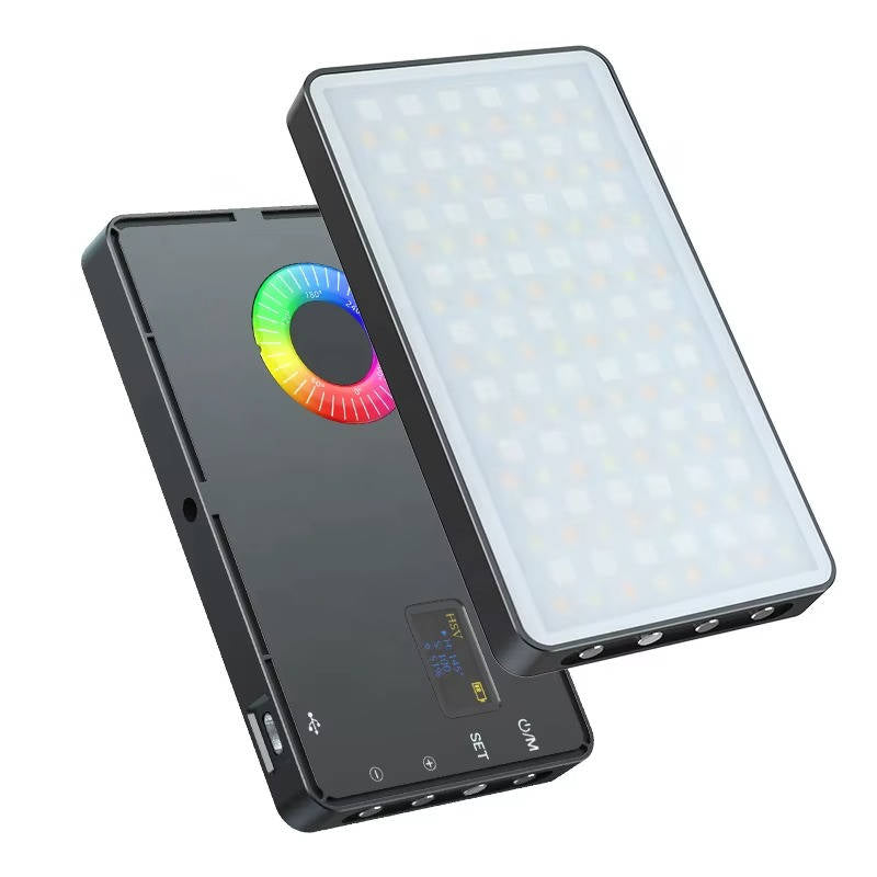 USB Rechargeable RGB Photography Light, Portable Camera Selfie Light for Live Streaming Vlogging with Color Changing Modes
