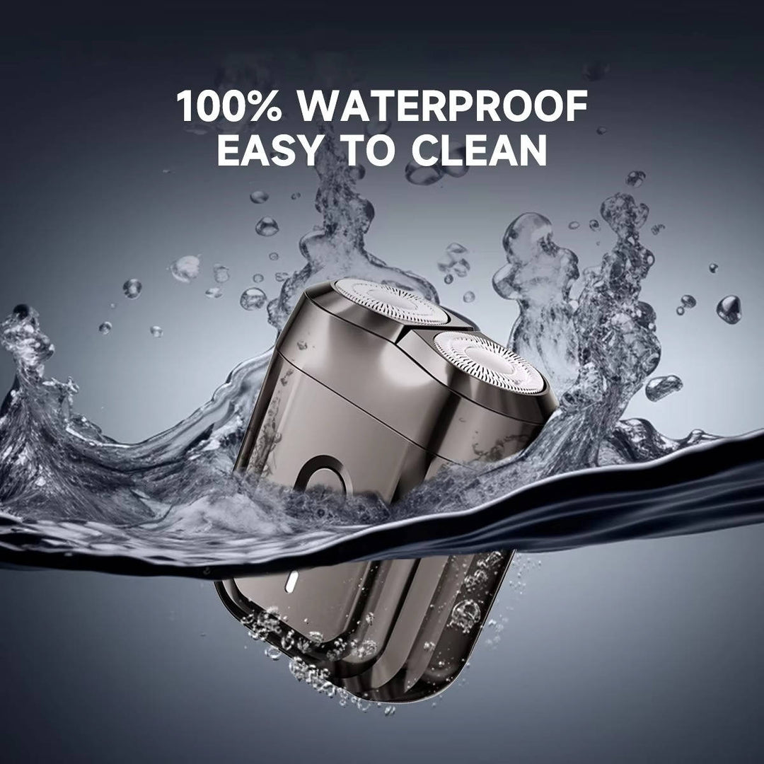 Waterproof Portable Electric Shaver for Men Rotary Razor USB Rechargeable