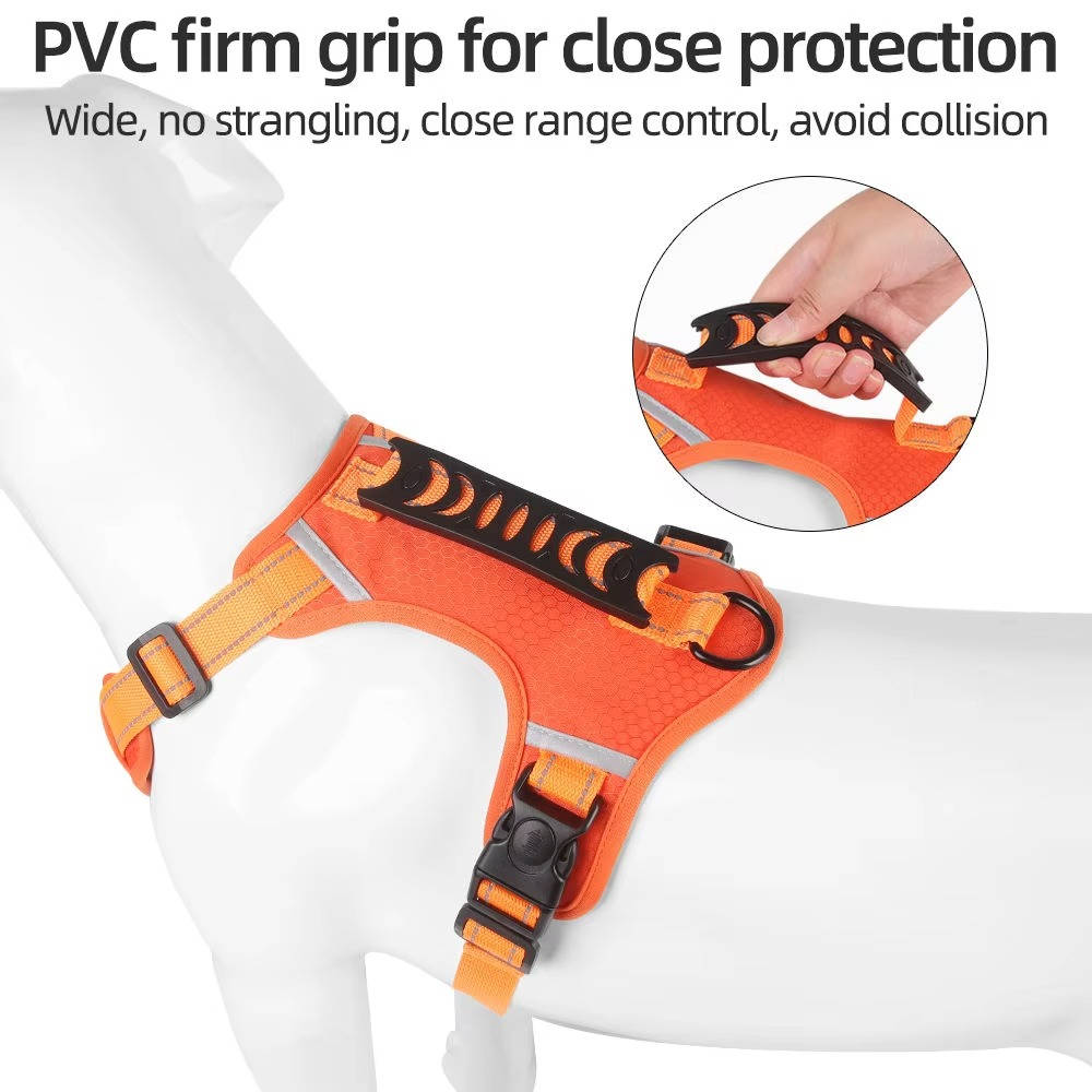 Adjustable Reflective No Pull Dog Harness, Breathable Mesh Saddle Harness for Small to Medium Dogs and Cats