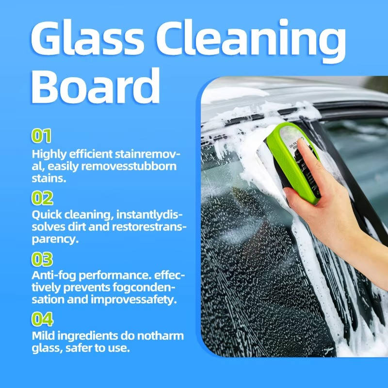 Clear Vision Glass Cleaner 2026 Oil Film Cleaning Brush for Car Windows, Automotive Window Cleaning Tool, 3 Pack