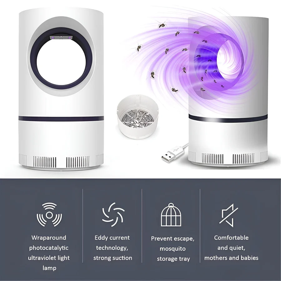 UV Light Insect Trap, Indoor and Outdoor Mosquito Fly Killer