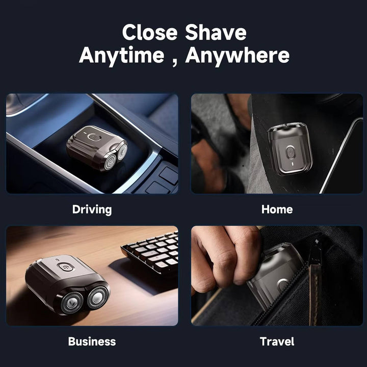 Waterproof Portable Electric Shaver for Men Rotary Razor USB Rechargeable