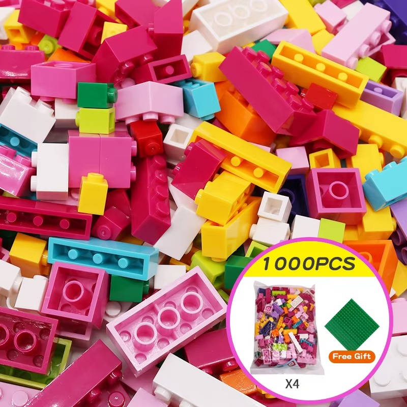 Building Blocks 1000 PCS Bulk Set Classic Bricks Toy for Kids Ages 6 and up
