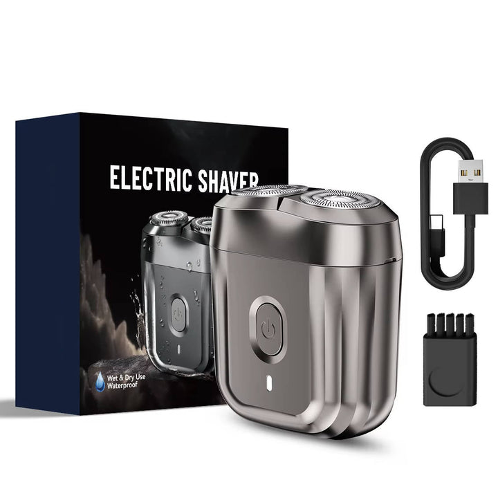 Waterproof Portable Electric Shaver for Men Rotary Razor USB Rechargeable
