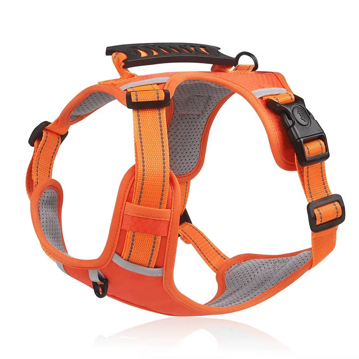 Adjustable Reflective No Pull Dog Harness, Breathable Mesh Saddle Harness for Small to Medium Dogs and Cats