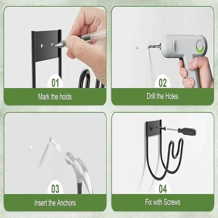Wall Mounted Garden Hose Holder