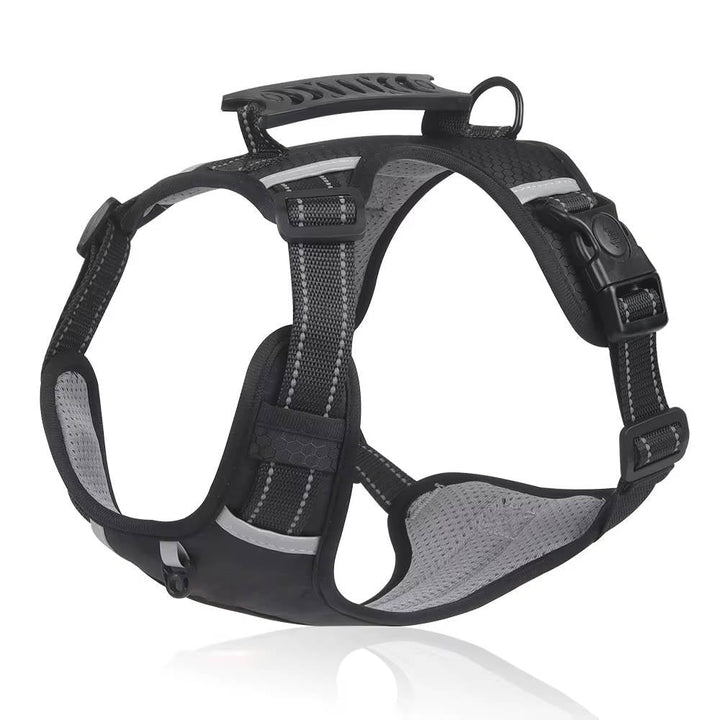 Adjustable Reflective No Pull Dog Harness, Breathable Mesh Saddle Harness for Small to Medium Dogs and Cats