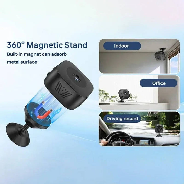 Wireless Mini 4K Wi-Fi Indoor Security Camera With Night Vision Motion Detection