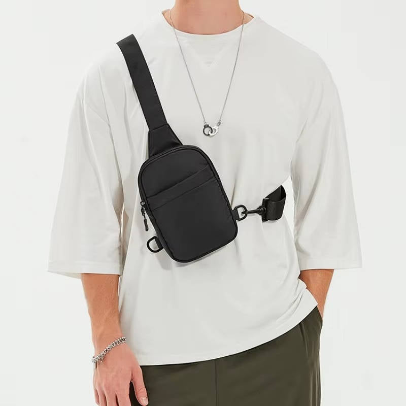 Mens Sling Bag Crossbody Small Chest Bag Lightweight Shoulder Bag