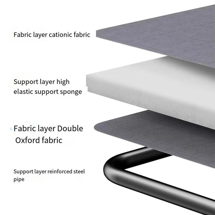 Folding Bed with Built-in Pillow and Side Pocket