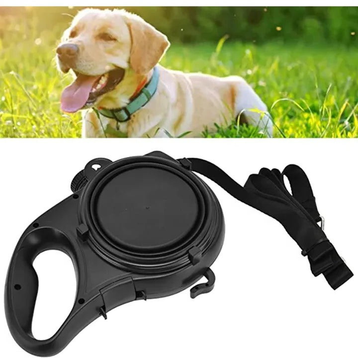 4-in-1 Multifunctional Dog Leash with Water Bottle and Bowl