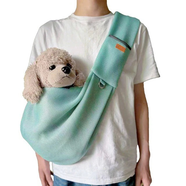 Lightweight and Breathable Crossbody Dog Sling Shoulder Bag