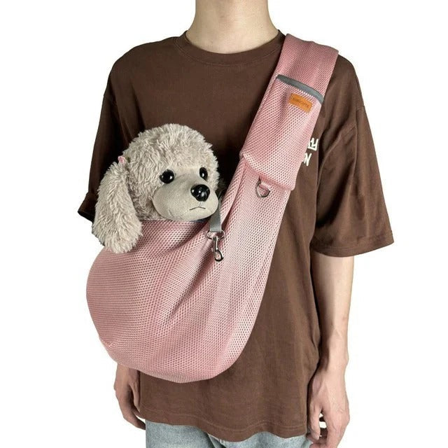 Lightweight and Breathable Crossbody Dog Sling Shoulder Bag