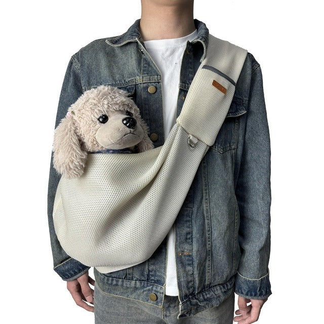 Lightweight and Breathable Crossbody Dog Sling Shoulder Bag