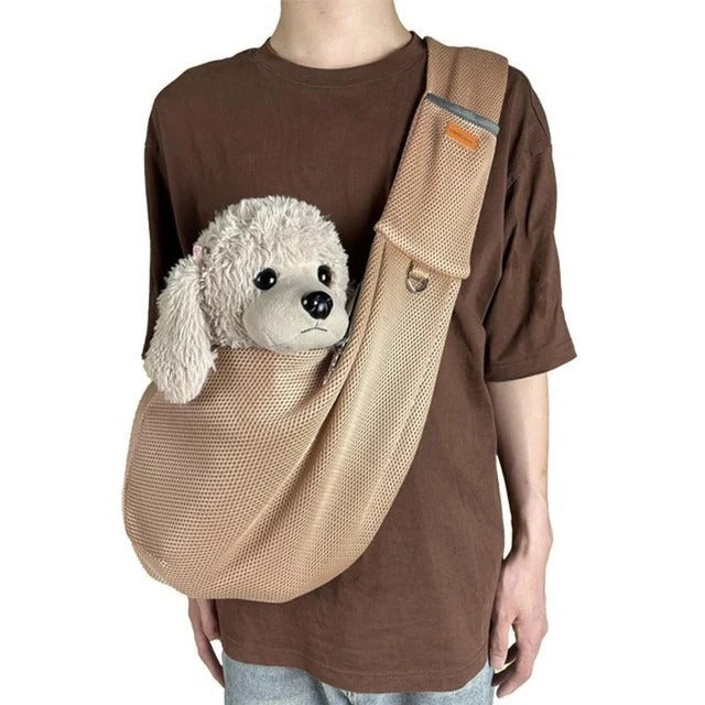 Lightweight and Breathable Crossbody Dog Sling Shoulder Bag