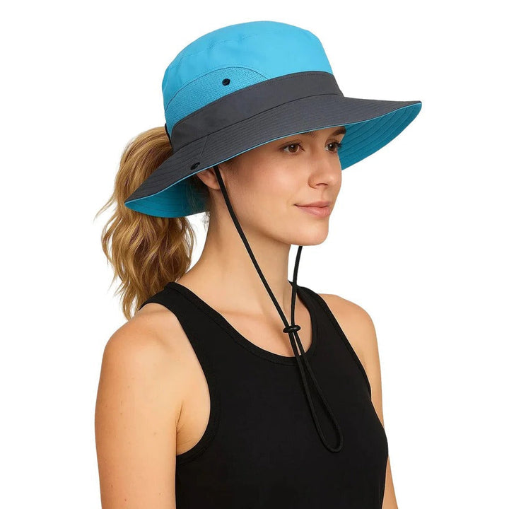 Foldable Sun Hat, UV Protection Fisherman Style with Adjustable Strap