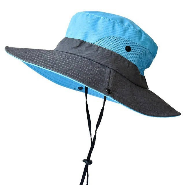 Foldable Sun Hat, UV Protection Fisherman Style with Adjustable Strap