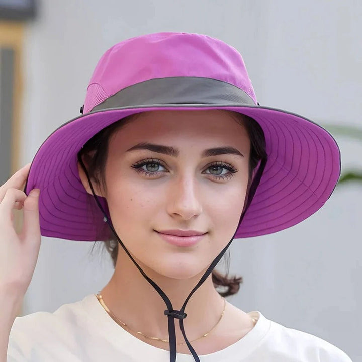 Foldable Sun Hat, UV Protection Fisherman Style with Adjustable Strap