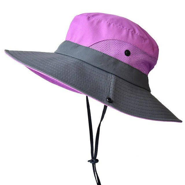 Foldable Sun Hat, UV Protection Fisherman Style with Adjustable Strap