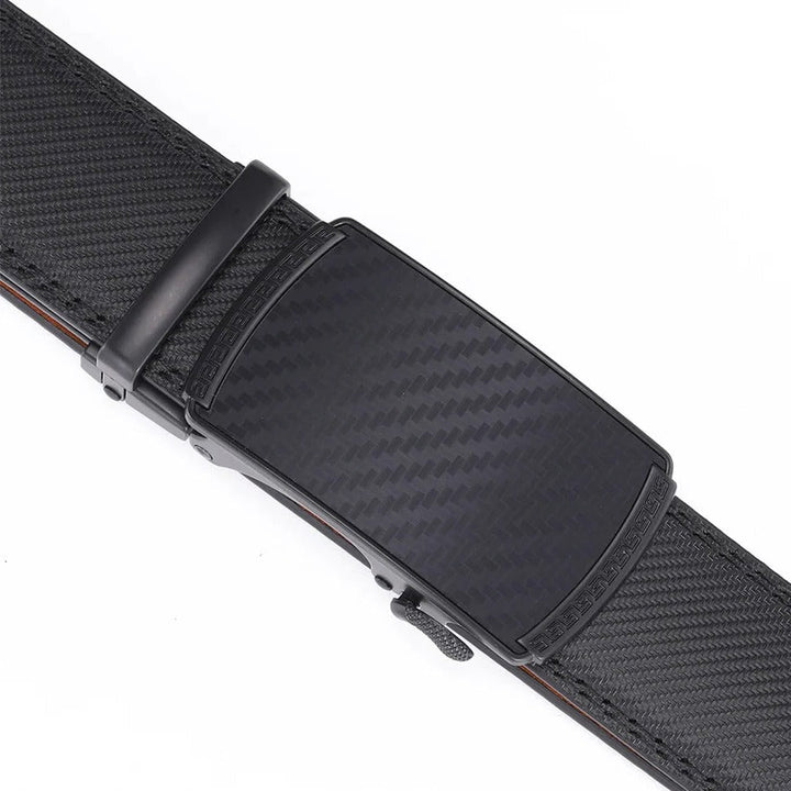 Mens Leather Belt with Automatic Buckle