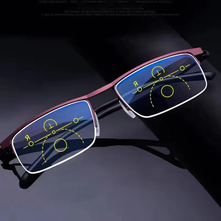 Smart Progressive Reading Glasses with Blue Light and UV Protection
